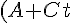 (A+Ct)^2+(B+Dt)^2=R^2\;\cdots\;\text{(7)}